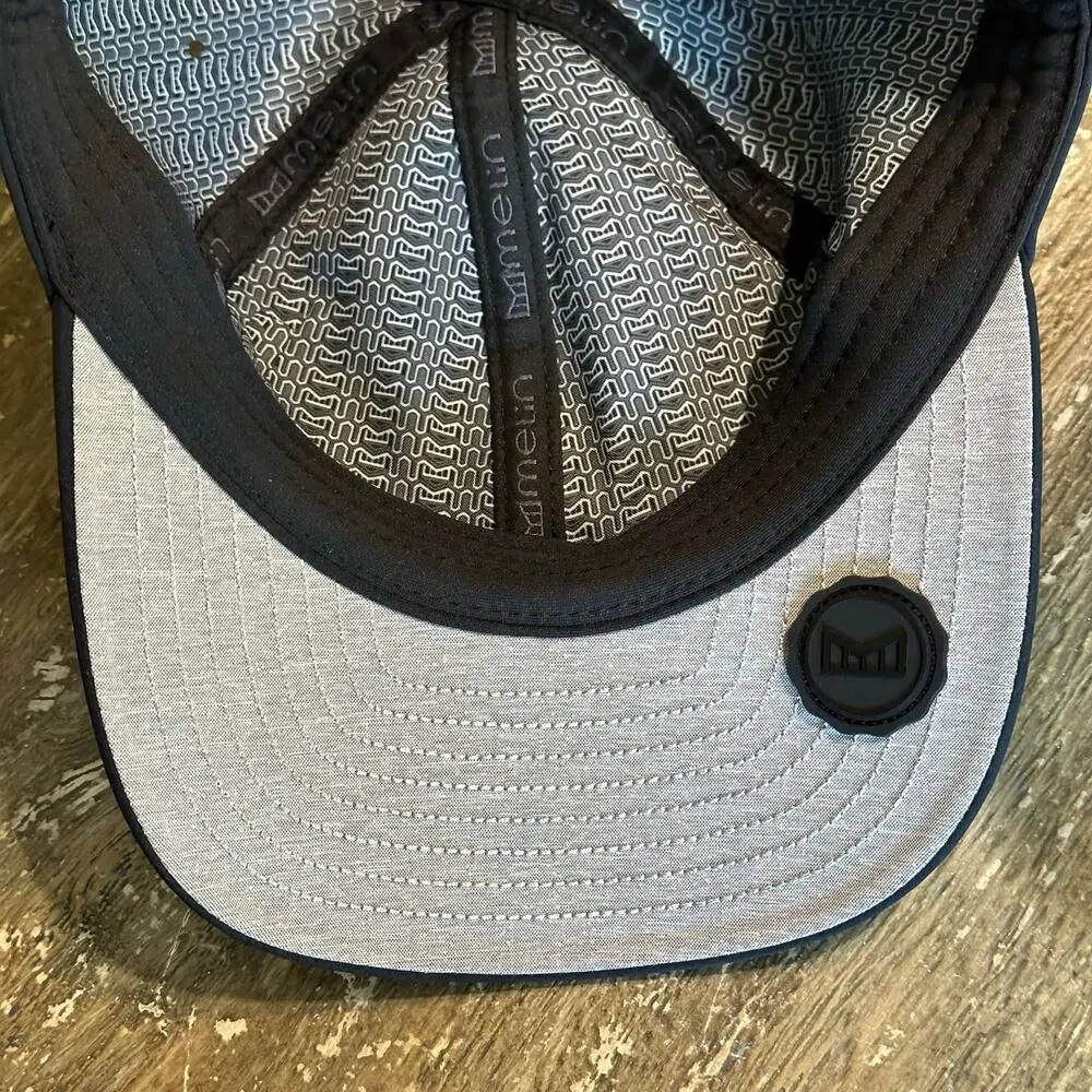 NWT Melin Hydro The Legend Hat Cap Adjustable Strapback Black Classic CL Fit
